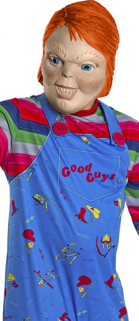 adult mens chucky costume|American Novelty Company Chucky Adult Halloween Costume.